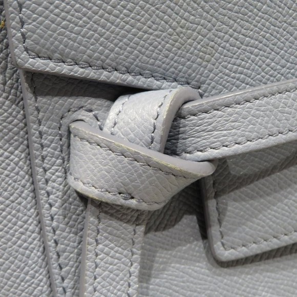 CELINE Belt Bag Micro Handbag Blue Leather - Picture 15 of 16